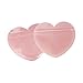 MITOB 100 Pack 3.35 x 3.94 inch Small Packets Pink Heart Shaped Transparent Reusable Resealable Bags Cute Jewelry Packaging for Homemade Earring Bracelets Candy Snack Party Favor Wedding Goodies