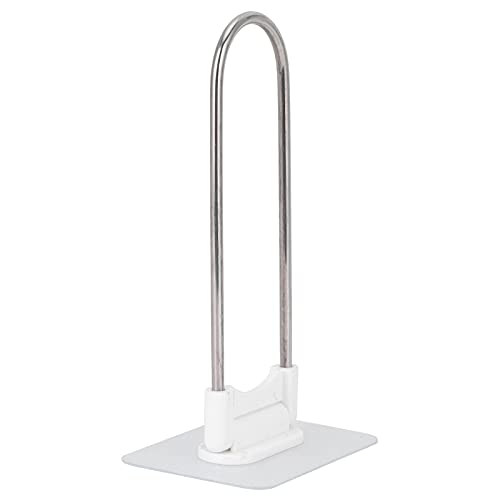 Wall Mounted Clothes Hanger Organizer, Stainless Steel U Shape Storage Rack for Bathroom Balcony, Clothes Hanger Stacker White