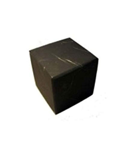 Cubo Shungite sin pulir 5 cm  rico en Fullerenes Protección contra EMF, piedra auténtica de Rusia, equilibrio de energía en el chakra de meditación  Naturesupplies