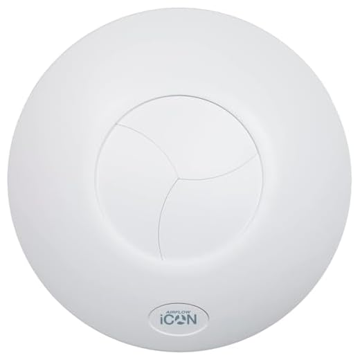 Airflow iCON 60 Lüfter 150mm | 78 l/s | 66,3W | Basismodell mit Lichtschalter | Timer-, Feuchte- & Bewegungssensor-Module separat erhältlich | Iris-Verschluss | 3 Jahre Garantie