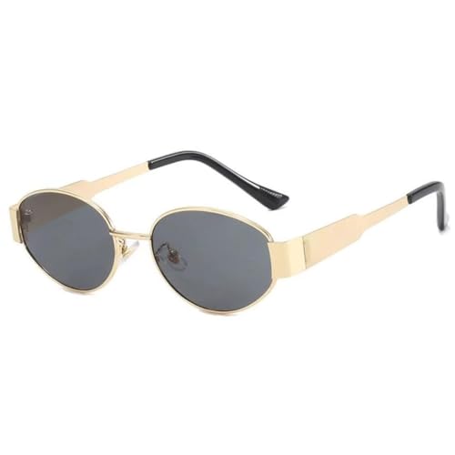 EIHI Lunette de Soleil Femme Luxe - Rétro Ovale Trendy UV400 Protection, 1 Pièce