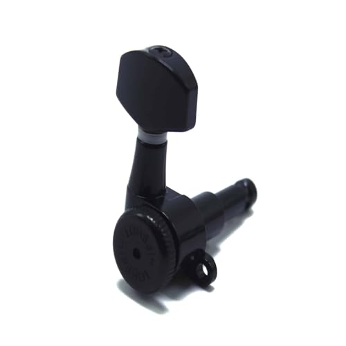 Hipshot Grip-Lock Vintage 6 Inline Bass Side Staggered Closed 8.5mm Tuners with Universal Mounting...