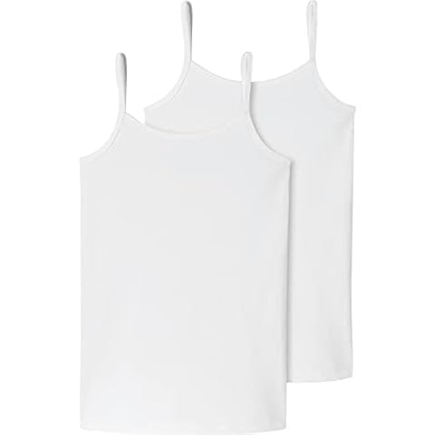 Schiesser Girls' 2 Pack Spaghetti Strap Vests Cover
