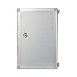 KIXZSAZ Sicherer Schlüsselhalter mit Index, Schlüsselaufbewahrungsbox zur Wandmontage, Organizer für Geschäftskomplexe und Mietobjekte, Schlüsselaufbewahrungsbox mit Index, Silber, 24 Tastenposition
