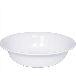 Riess, 0364-033, wastafel, CLASSIC WIT, diameter 40 cm, hoogte 11,5 cm, inhoud 7,0 liter, email, wit, grote kom