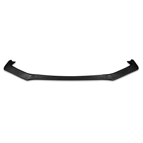 DNA MOTORING 2-PU-697 3Pc Matte Black ABS Front Bumper Lip With Vertical Stabilizer Compatible with 13-16 Subaru BRZ