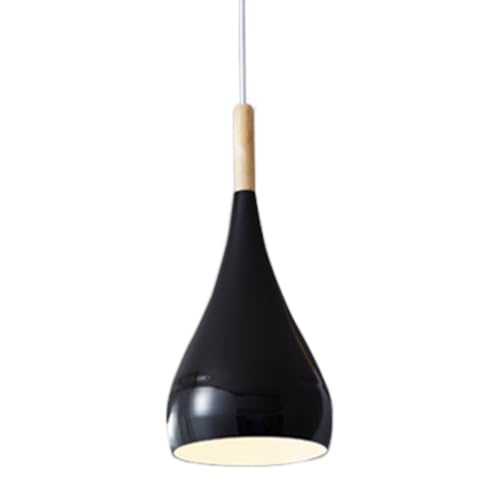 Suspension luminaire noire pour atmosphère de restaurant scandinave