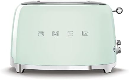 Smeg TSF01PGUS 50's Retro Style Aesthetic 2 Slice Toaster, Pastel Green