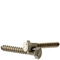 1/2"-6 x 4 1/2" HEX LAG Screws COARSE Stain A2 (18-8),Size: 1/2"-6,Length: 4-1/2",Head: Hex,Drive: External Hex,Stainless_Steel_18-8,Thread Type: UNC (Inch) (Quantity: 25)