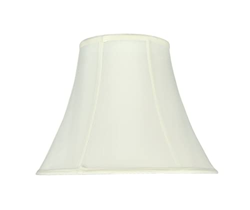 Image of Aspen Creative 58053A Bell Uno Lamp Shade in Chiffon White, 7 inch Top x 14 inch Bottom x 11 inch Slant Height, Slip UNO 36mm