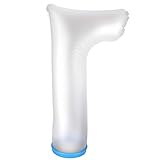 65cm Duschschutz Fuß, Gipsschutz Wasserdicht Bein, Gipsschutz Fuß zum Duschen, Blauer Langarm-Badeanzug für Erwachsene mit Ring PP-Schutzhülle(Lange Beine)