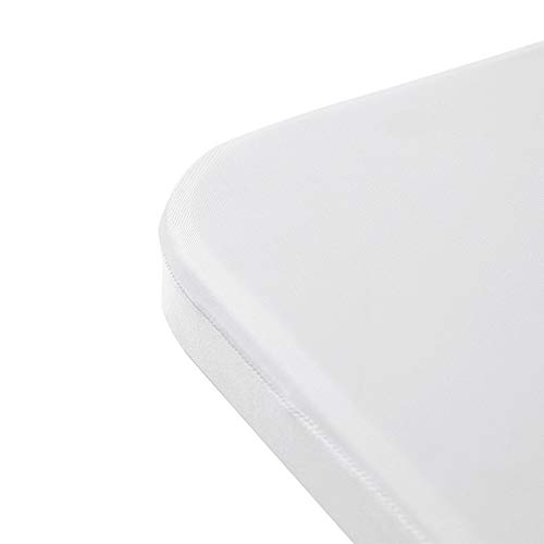 Image of 6FT Rectangular Fitted Spandex Table Cover Polyester Tablecloth Stretch Spandex Table Cover for Wedding and Party (6ft, Black)