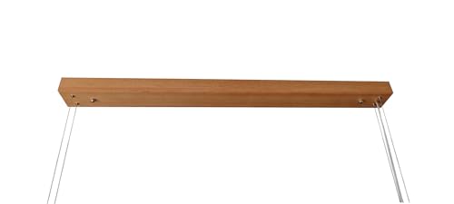 FRIESENLICHT Dekorativer Baldachin aus Holz (Eiche, 105 cm - Lampenlänge 150cm/5 Spots)