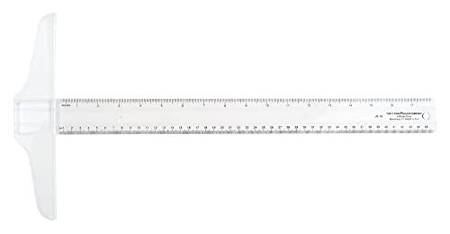 Westcott junior t-square ruler, 18-inch (jr-18), clear