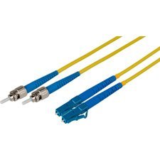 Camplex1m/3.28' 9u/125u Singlemode Duplex ST to LC Fiber Optic Patch Cable, Yellow