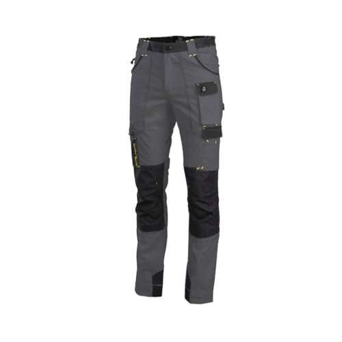 North Ways Pantalon De Travail Multipoches Cary Gris Et Noir
