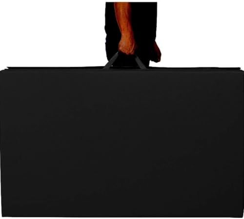 Image of Redant Exercise Yoga Mat Gymnastics Training Tumbling High Destiny Foam Foldable 72 x 24x 12 mm Foldable Traveling mat Yoga Mat for Men & Women 12 MM Thick Mat (Black)