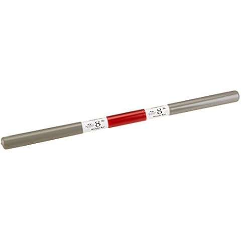 Sammons Preston Rehab Weight Bars, Therapy Rehabilitation and Exercise Equipment for Men, Women, Elderly, Color Coded Medical Recovery Aid for Patient Home and Clinical Use, 8 Pounds, Dark Red Cover