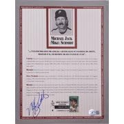 mike schmidt signed philadelphia book page bas bh71201