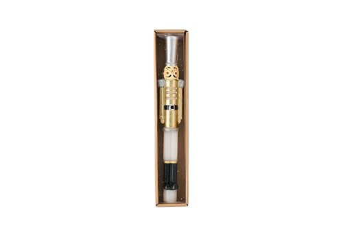 Bougie de Noël classique dorée grand format 25,4 cm décoration de table