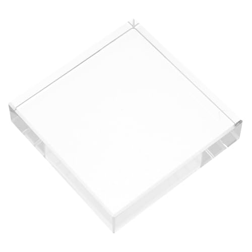 VANZACK 透明クリスタル角型文鎮 重量感あるガラスブロック ペーパーウェイト 多機能 デスク装飾 オフィス 書斎 写真スタジオ向け