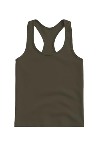 Image of Kurve Premium Girls Seamless Supersoft Wide Strap Comfortable Racerback Tank (Made with Love in The USA)