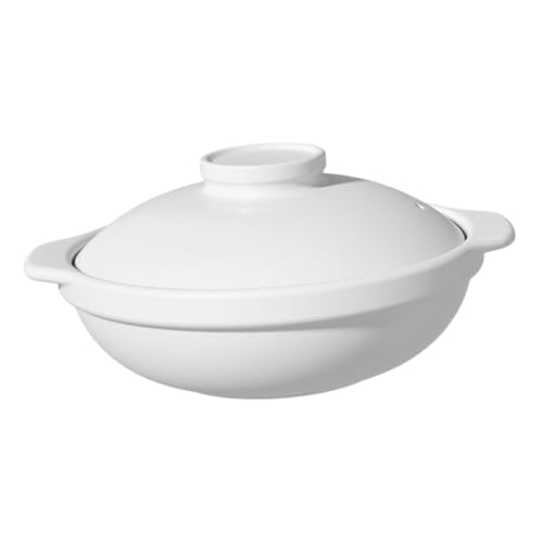Zerodeko Casseruola in Ceramica Per Stufati Pentole Per Zuppe Superficie Liscia Facile Da Pulire e Utilizzare Doppi Manici Per Prevenire Scottature Adatta Per Feste in Giardino Pranzi Riuni