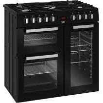 Beko PS235315DB Piano Cuisson Noir 90cm 5 Feux Four 170L Classe A