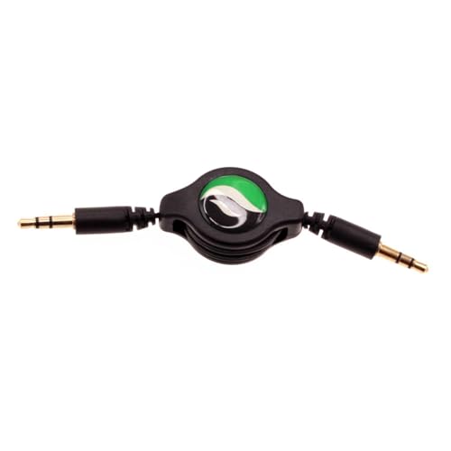 Cable Auxiliar Retráctil 3.5mm para Audio Negro