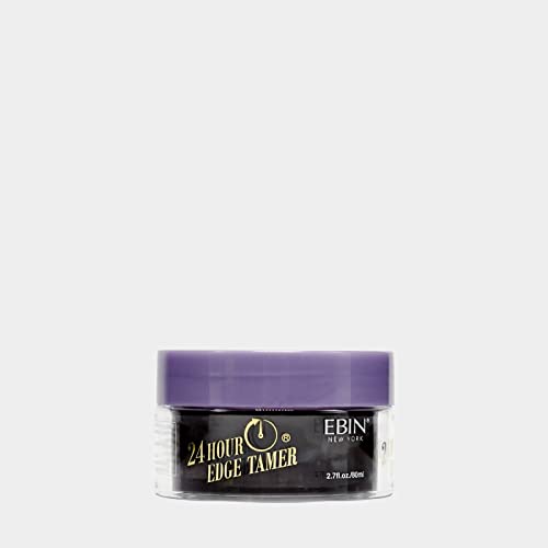 EBIN NEW YORK 24 Hour Edge Tamer - Extreme Firm Hold (2.7oz/ 80ml) - No Flaking, White Residue, Shine and Smooth texture with Argan Oil and Castor Oil