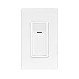 Leviton ODS15-IDW Decora Passive Infrared Wall Switch Occupancy Sensor, 180 Degree, 2100 sq. ft. Coverage, Self-Adjusting, White