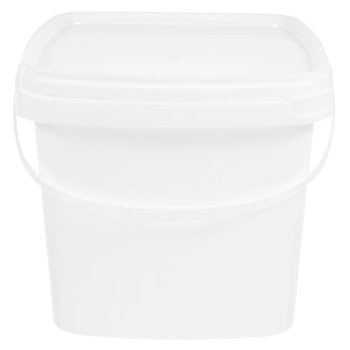 Plastic Bucket 5l with Handle and Lid, Portable Water Storage