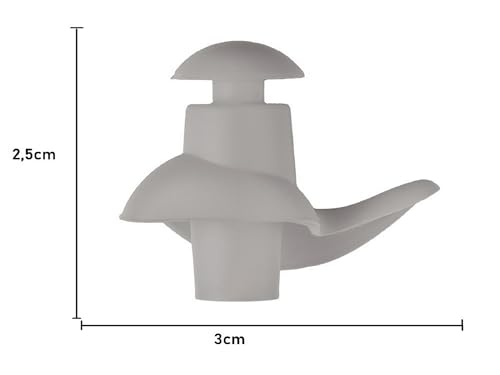 Image of Silicone Swimming Waterproof Soft Ear Plugs Reusable Anti-Noise Dust-Proof Water Diving Sports Earplugs Grey One Size