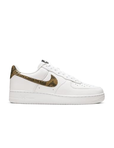 NIKE Air Force 1 Low Retro Premium QS Herren Sneaker Sneaker, White Elemental Gold, 45 EU