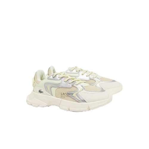 Lacoste Tênis feminino L-Spin Deluxe, Lt Org/Off Wht, 35