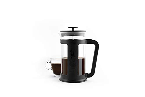Image of Bialetti French Press Coffee and Tea Maker (6583), Coffee Press, Borosilicate Glass Container, 8Cup Cafetiere with Plunger Filter System - 1Ltr