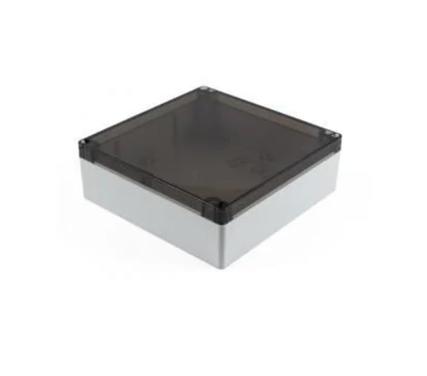 1554W2GYSL, Enclosures, Boxes, & Cases General Enclosure - Grey/Smoke Lid - 7.1 x 7.1 x 2.4in - Polycarbonate - N4X