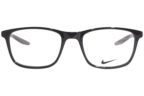 Nike 7129 001 Eyeglasses Men's Black Full Rim Square Optical Frame 52Mm #TOP1