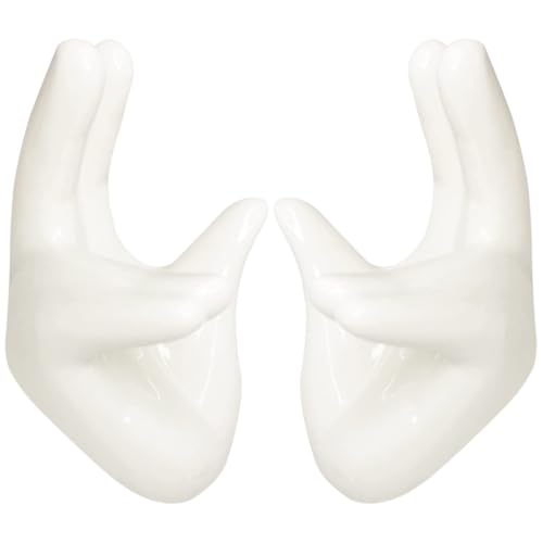 STOBAZA Egg Holder Countertop 2 Hand-shaped Ceramic Egg Cups Easy Cleaning for Breakfast