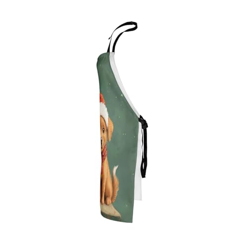 Tablier de chef Merry Christmas Manfei pour peinture et pâtisserie