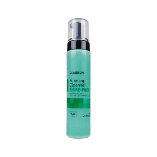 McKesson Foam Cleanser with Aloe, Rinse-Free, Vitamin A and E, Cucumber Melon Scented, 9 oz, 1 Count