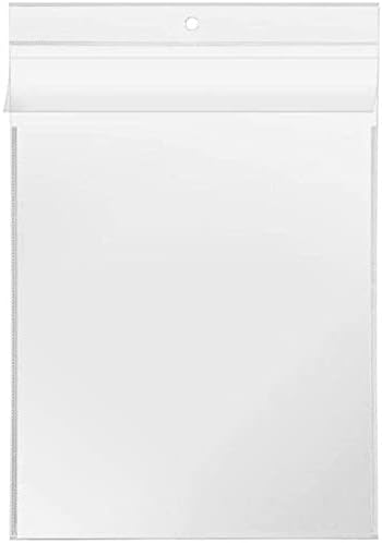 Produktbild von 100x A4 Sichttasche Mit Klappe & Lochung – Glasklar, 145 My, PS-Handelshaus