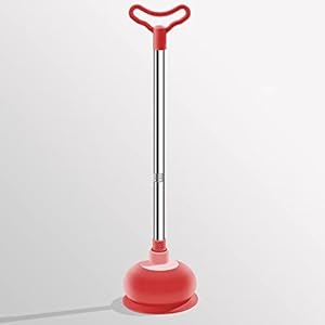 High Pressure Vacuum Toilet Pipe Plunger Super Suction Cups Bathroom Clog Remover Sewer Dredging (A)