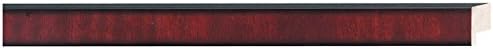 Picture Frame Moulding (Wood) 100ft Bundle - Traditional Mahogany Finish - 0.75" Width - 1/2" Rabbet Depth
