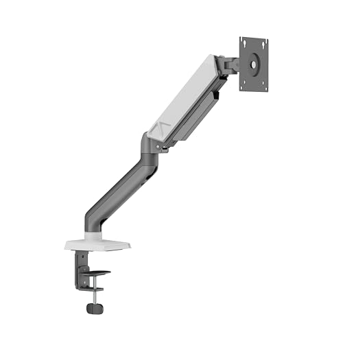JIN OFFICE Silver Alloy Monitor Gas Spring Arm | Supports 13-32" Monitor | Height Adjustable Desk Mount| Monitor Stand with Gas Spring Adjustment - Image 5