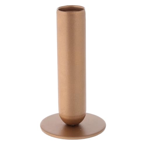 Golden Iron Candle Holder with 12 cm high casing