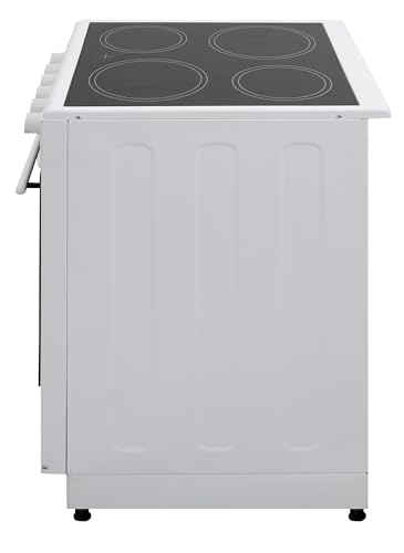 BlueFlame KCF 1000.50 50 cm VitroCeramic Freestanding Electric Cooker - White - Image 5