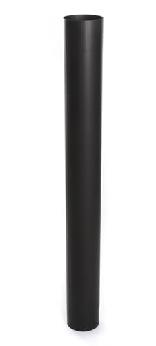 Ofenrohr FAL Rauchrohr feueraluminiert Kaminrohr Schwarz Abgasrohr 130 mm Länge 100 cm Ofenzubehör