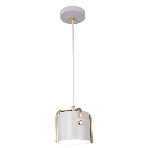 Lustre plafonnier bleu blanc gris 17x90cm pour interrupteur standard