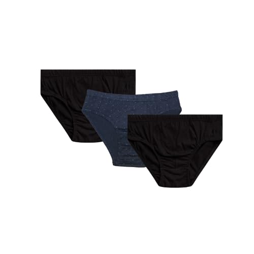 Image of Acumen Men's Underwear Briefs 3-Pack - 100% Combed Cotton, Anti-Bacterial Technology - Premium Ultrasoft Waistband